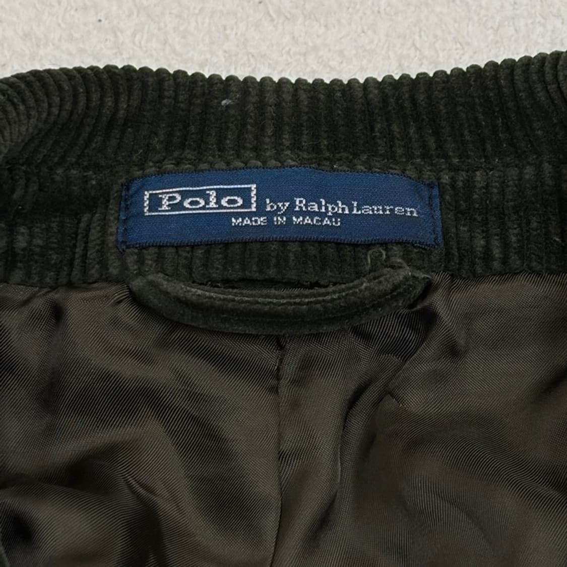 POLO 딥그린 코듀로이 엘보레더 블레이저 38R 상품이미지5