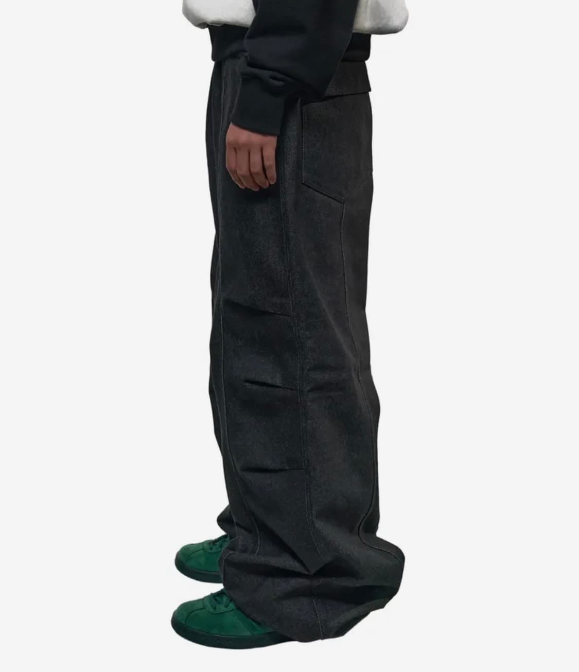 아캄 핀턱 데님팬츠 상품이미지2