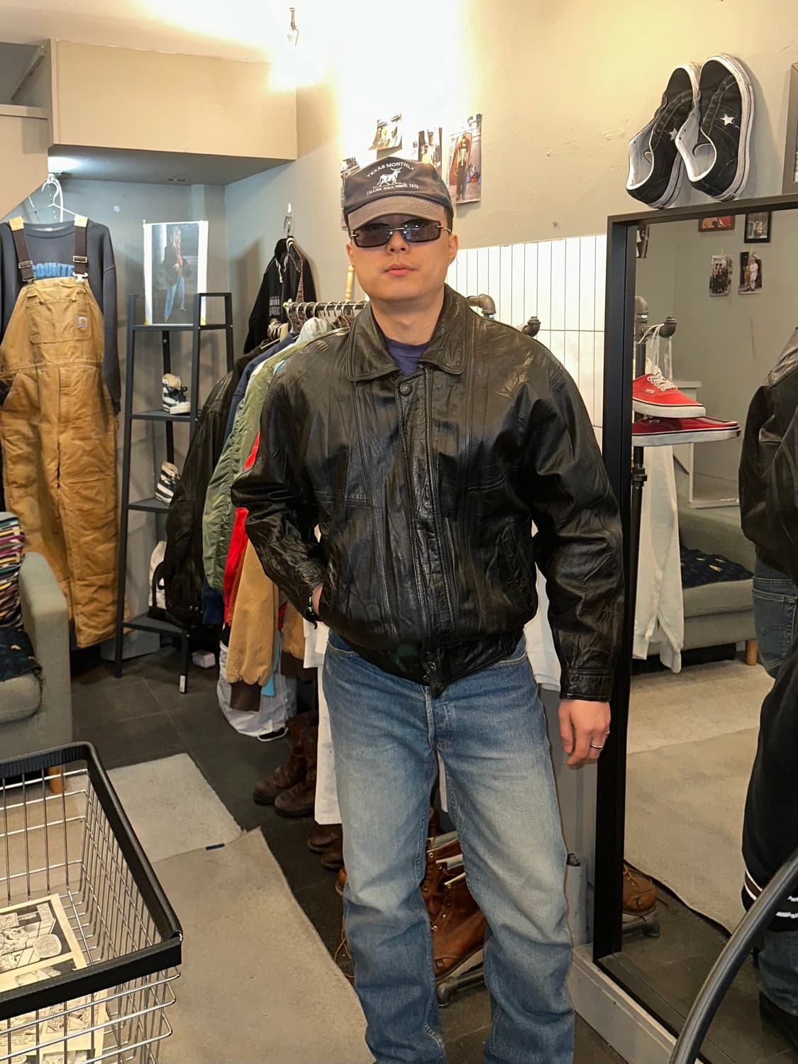 90’s Pierre Cardin lambskin leather JK 상품이미지3