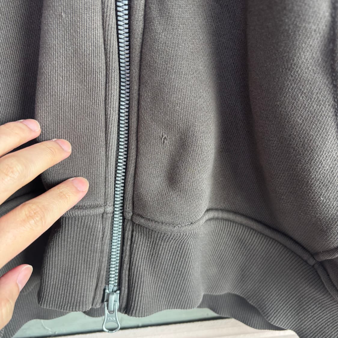 네이더스 후드집업 차콜 브라운 상품이미지4