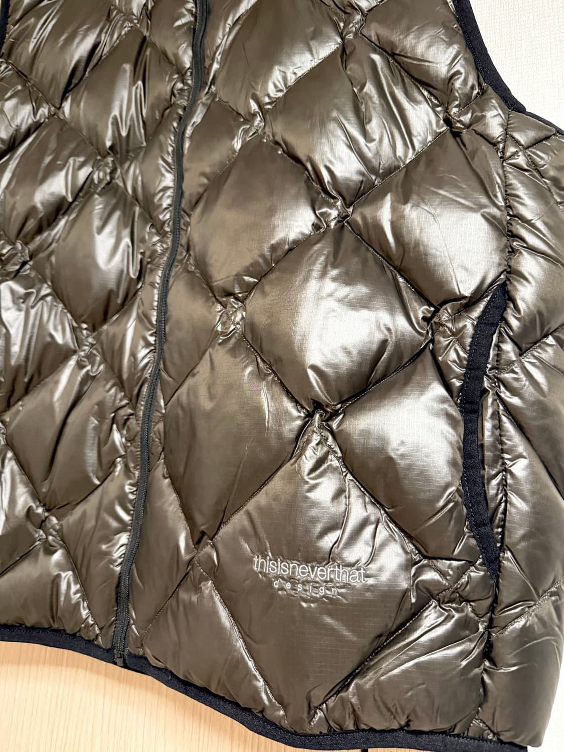 디스이즈네버댓 / 경량 패딩 베스트 브라운 / L 상품이미지2