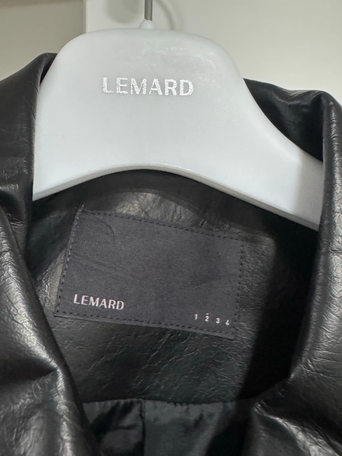 르마드 크롭 가죽자켓 상품이미지2