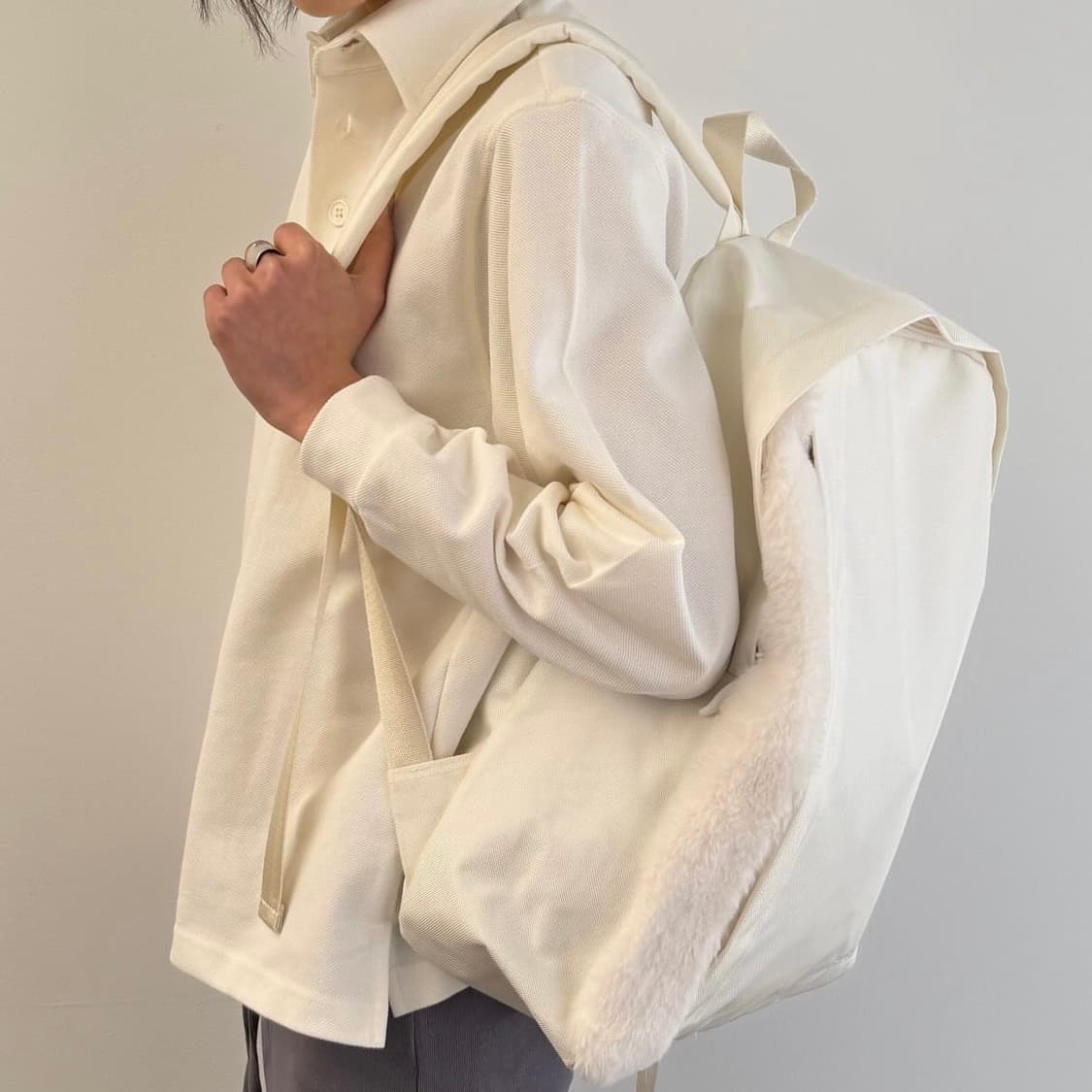 지초이컴포트 26-001 PK SHIRT 아이보리 2사이즈 상품이미지1