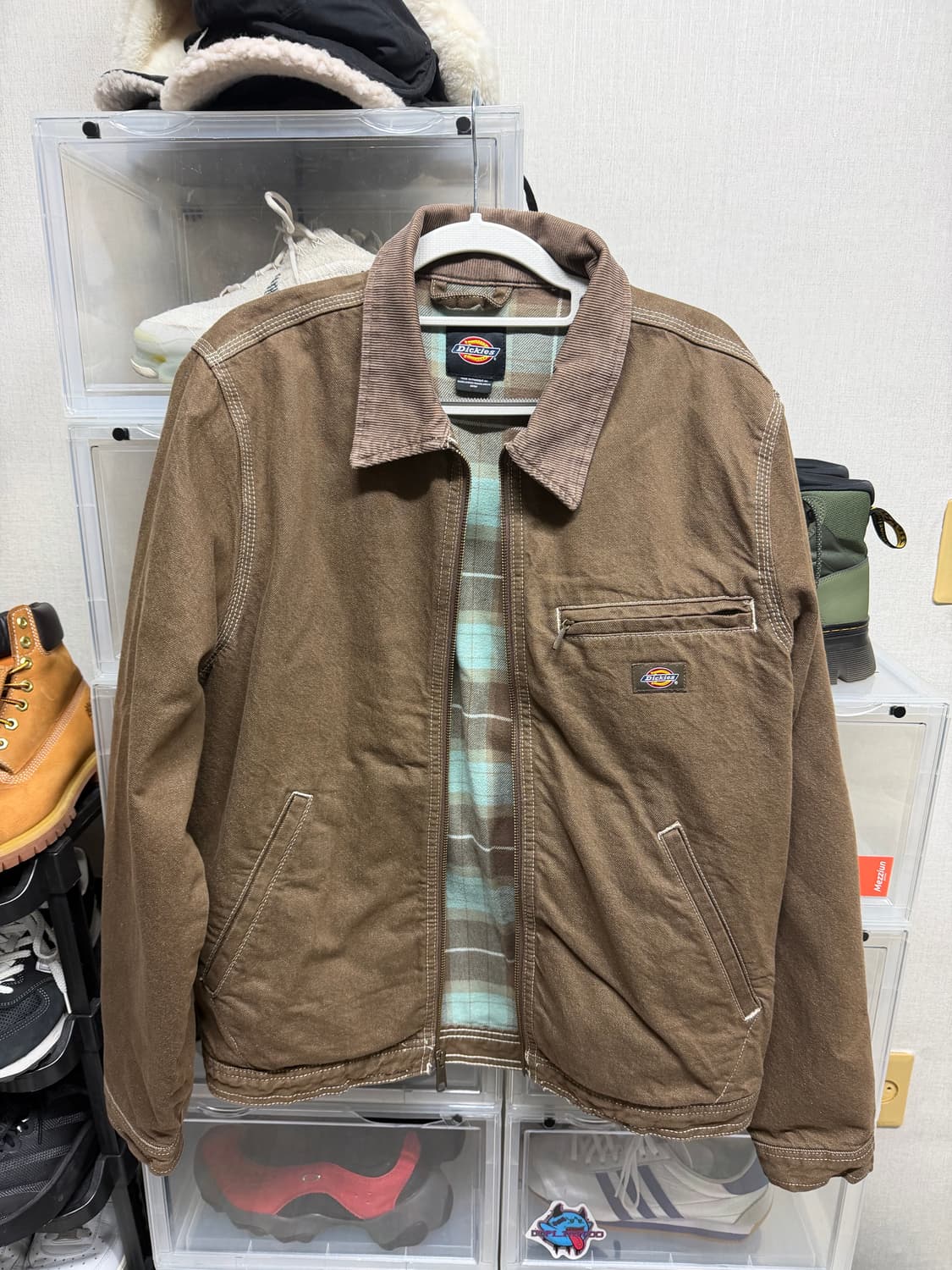 [M] 디키즈 플란넬 라이닝 데님 워크 자켓 상품이미지1