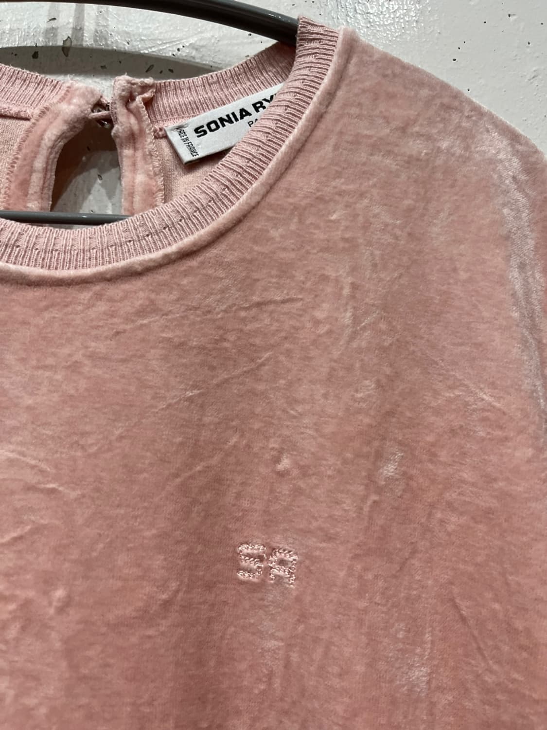 소니아 리키엘 벨벳 하프 탑 Made in FRANCE 상품이미지2