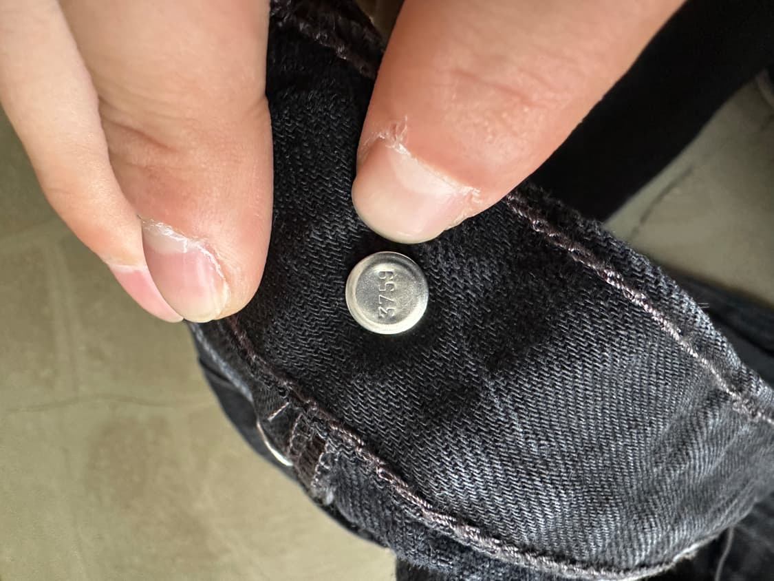 Levi’s 501 블랙 데님 팬츠 (W30) 상품이미지7