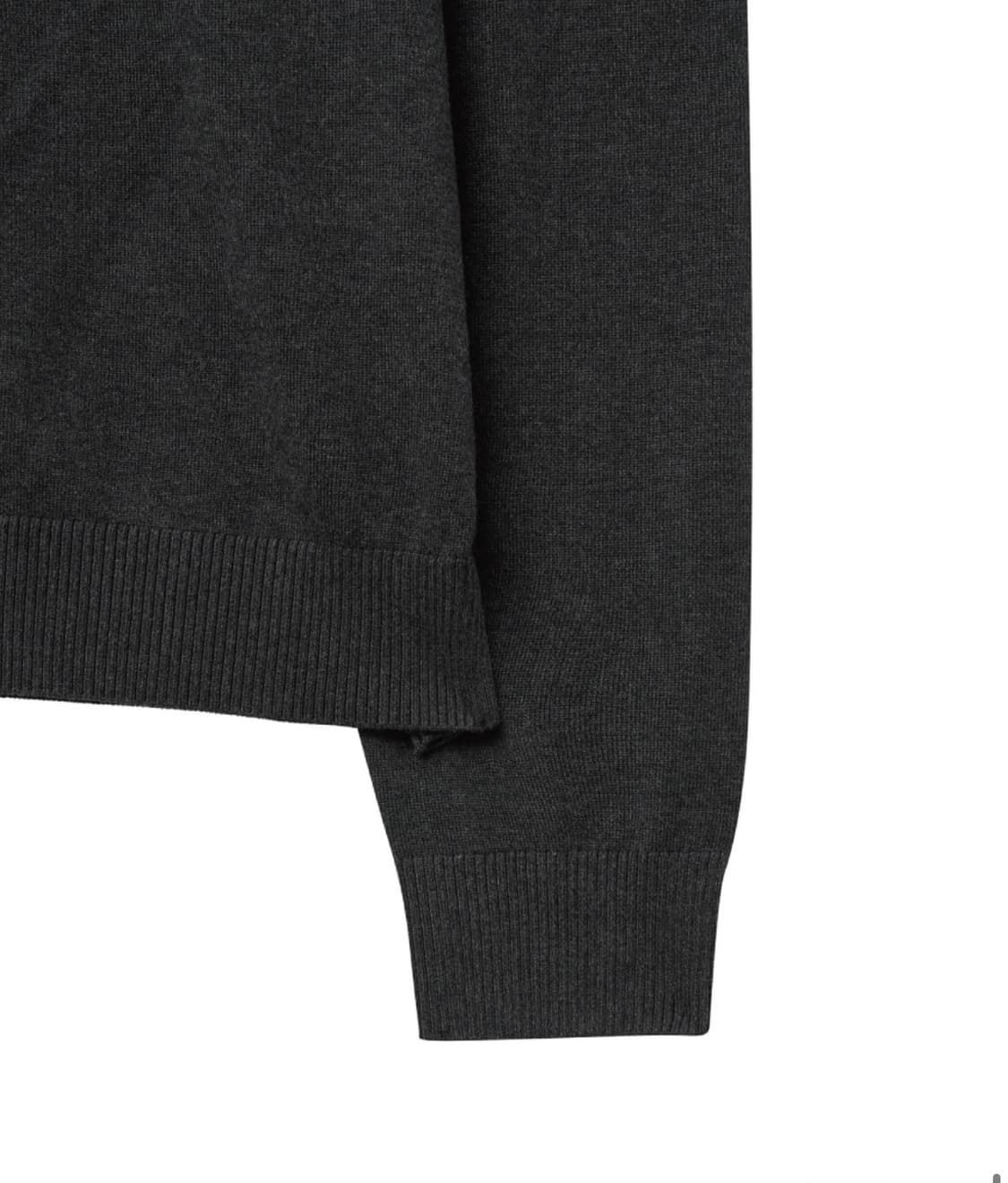 [52] 노이어 실키 브이넥 니트 다크그레이 상품이미지4