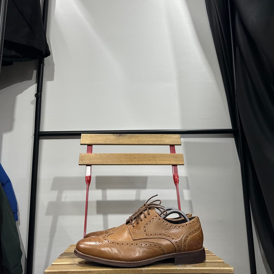 265) 락포트 구두 님성 남자 로퍼 브라운 윙팁 레더 상품이미지3