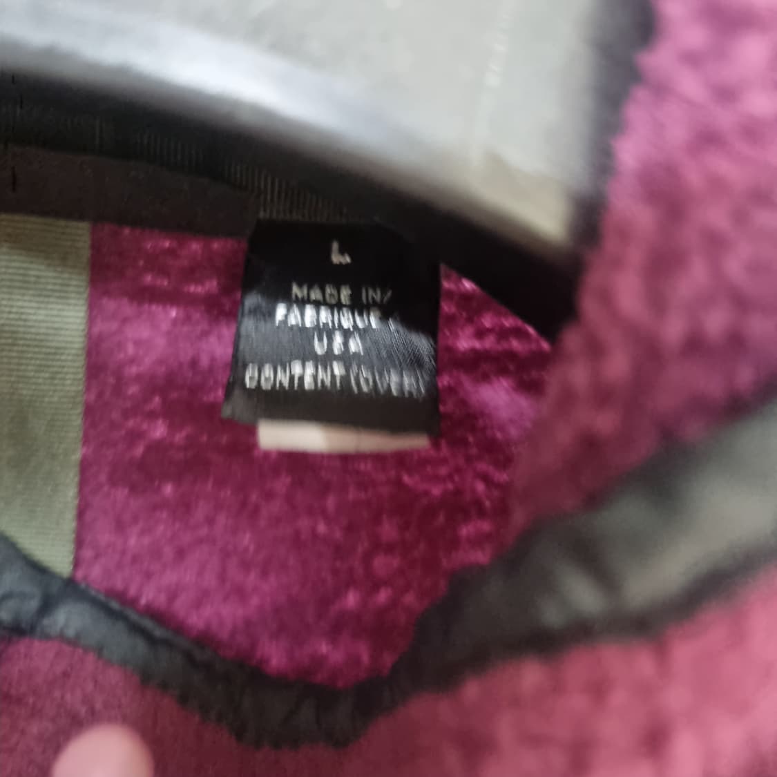 파타고니아 신칠라 버건디 퍼플  made in usa L 상품이미지4