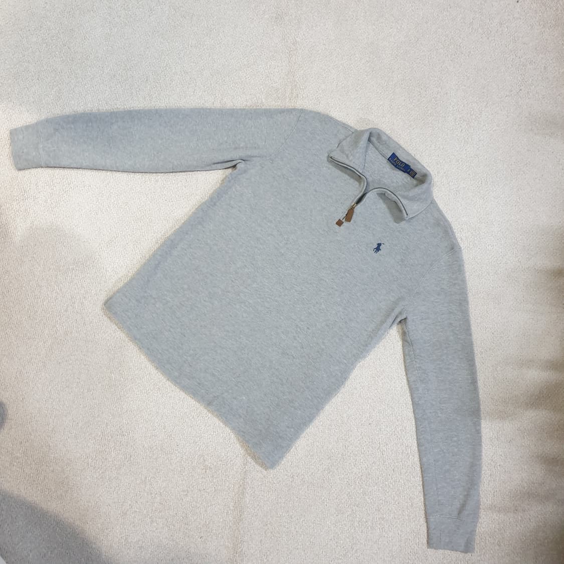 폴로 랄프로렌 반집업 맨투맨 그레이 s 상품이미지2