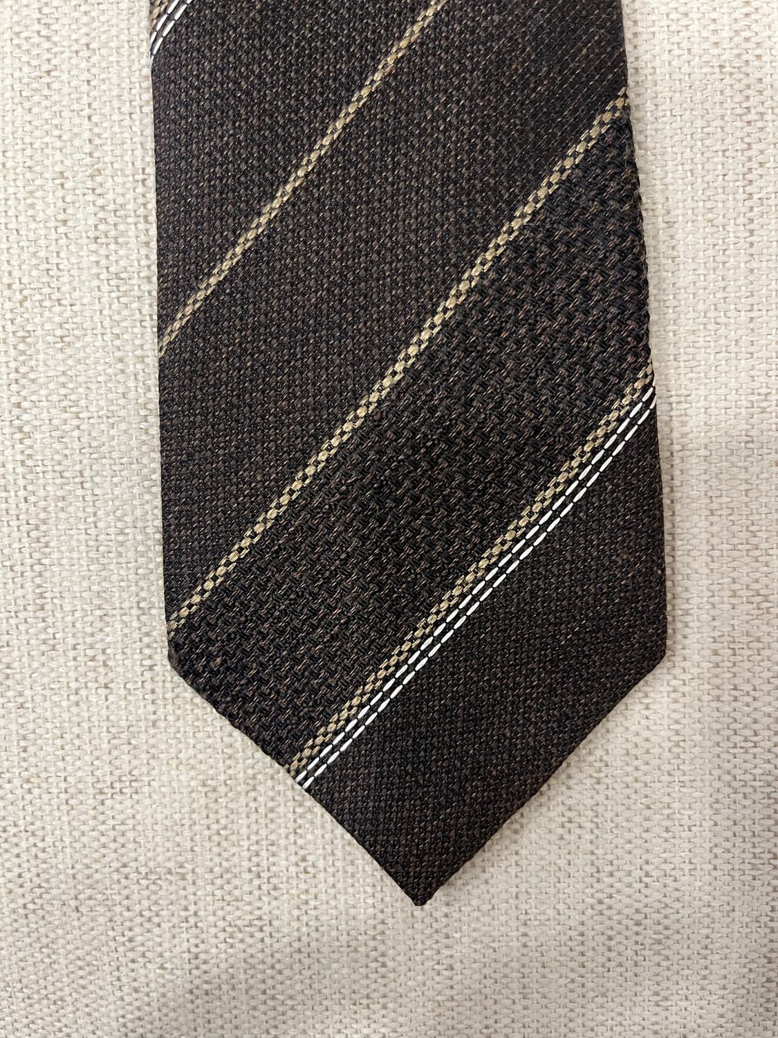 파렌하이트 브라운 스트라이프 넥타이 상품이미지1