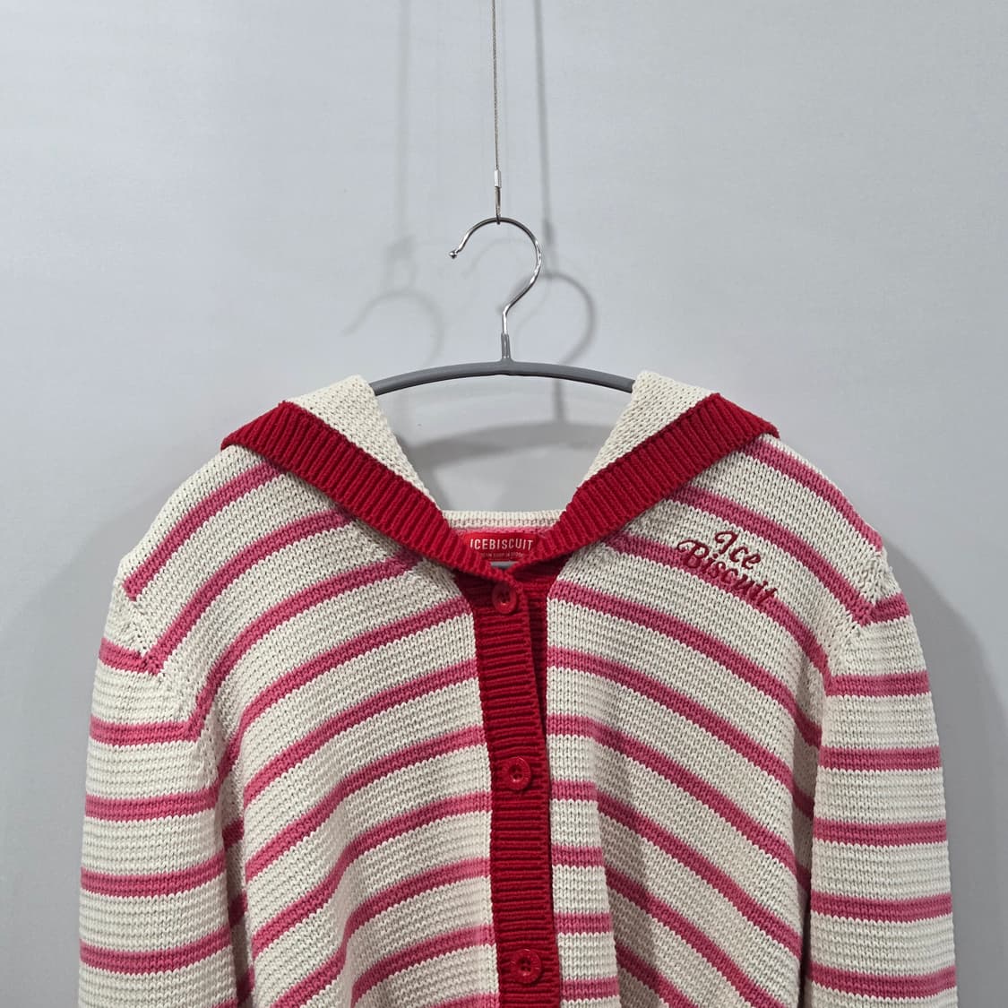 아이스비스킷 스트라이프 니트 가디건 155 상품이미지2