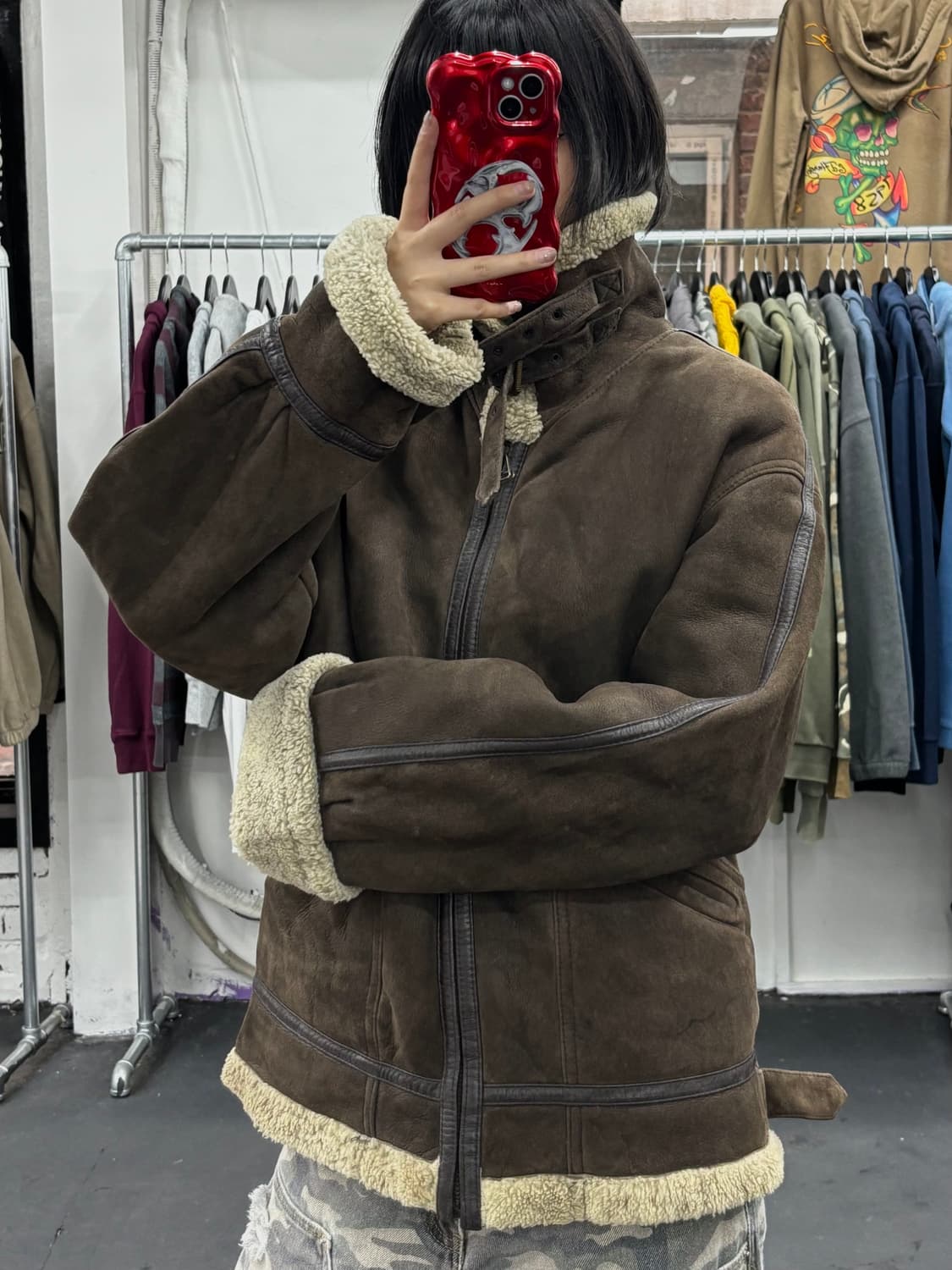 VTG 양가죽 B3 무스탕 자켓 상품이미지4