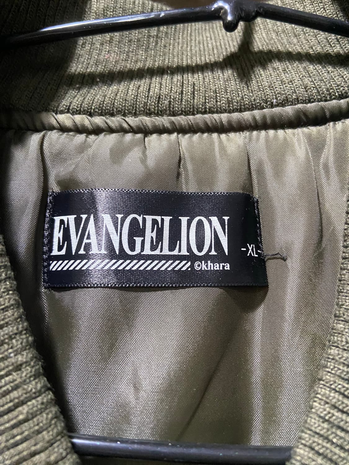 EVANGELION 에반게리온 NERV 특무기관 테이프 로고 MA-1 상품이미지5