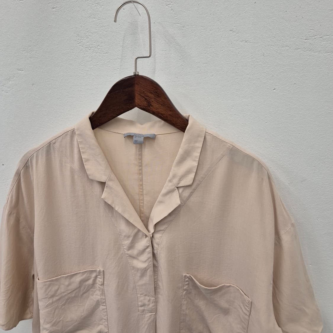 코스 실크 피치 셔츠 드레스 S 상품이미지2