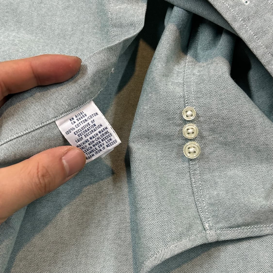 M) 폴로 랄프로렌 옥스포드 셔츠 민트 그린 상품이미지7