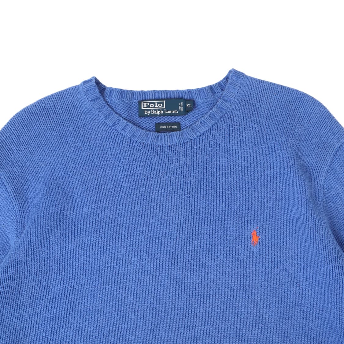 폴로 랄프로렌 블루 베이직포니 라운드 니트 상품이미지2