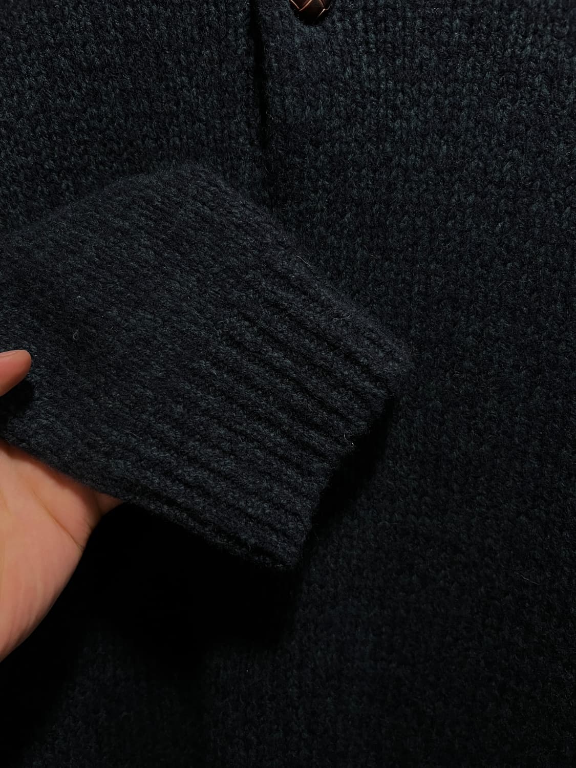 [M]엘엘빈 USA 헨리넥 다크크린 램스울 니트 상품이미지4