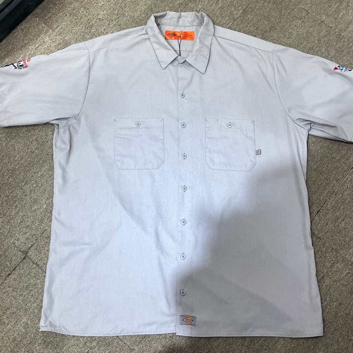 (2XL) Dickies 디키즈 반팔 워크 셔츠 그레이 상품이미지3