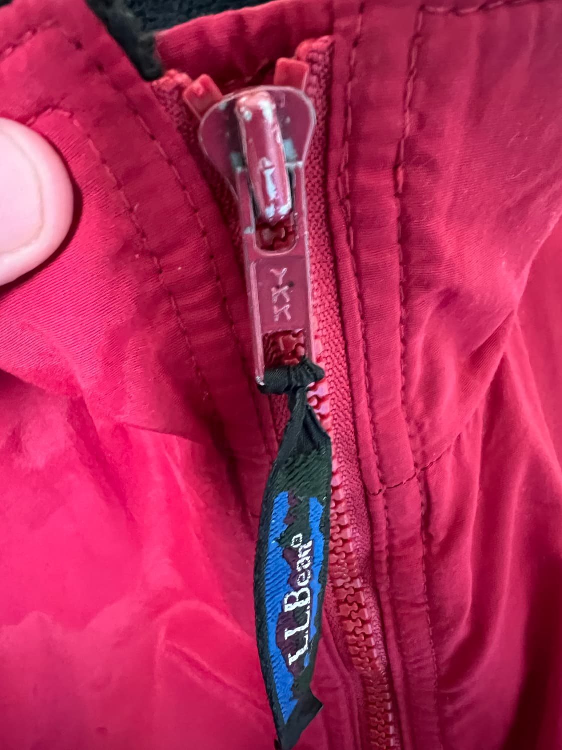 90s 엘엘빈 레드 웜업자켓 봄버자켓  쓰리시즌자켓 상품이미지5