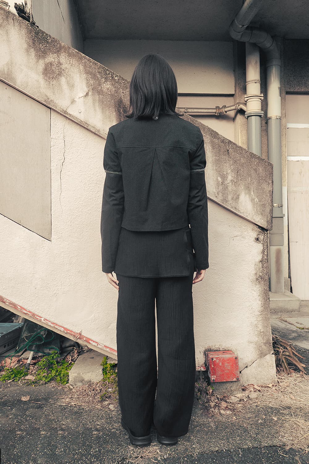 Detachable round jacket (Black) 상품이미지4