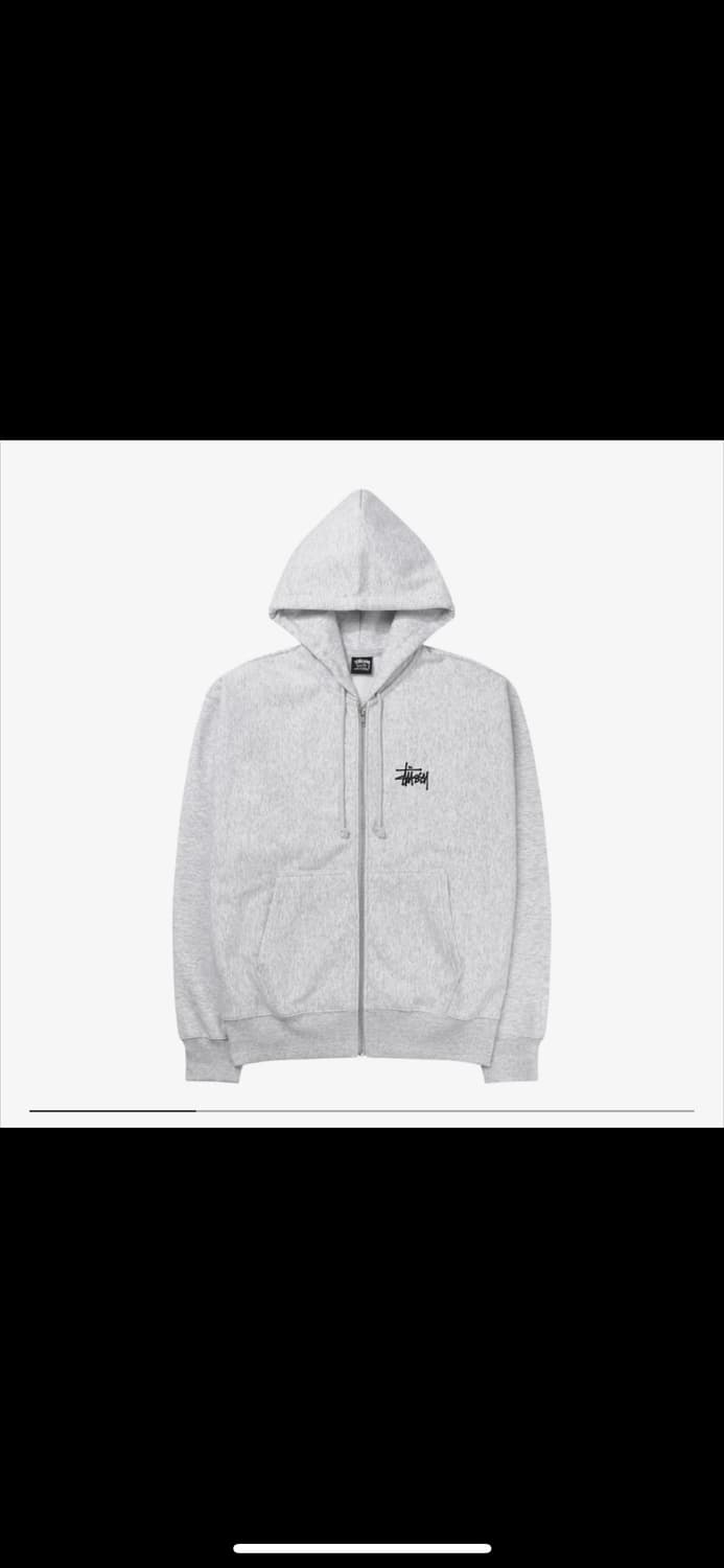 스투시 후드집업 애쉬헤더 L 상품이미지1