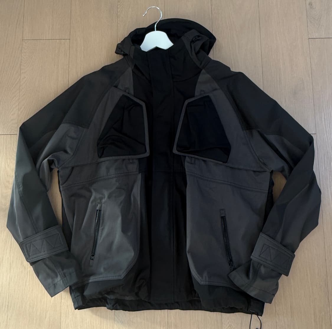 언더마이카 오크 더블 체스트 플랩 쉘파카 베티버 1size 상품이미지5