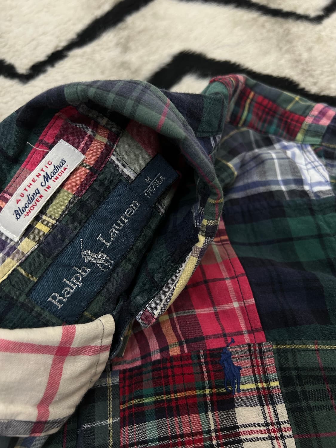 [M]폴로랄프로렌 패치워크 코튼 셔츠 상품이미지4