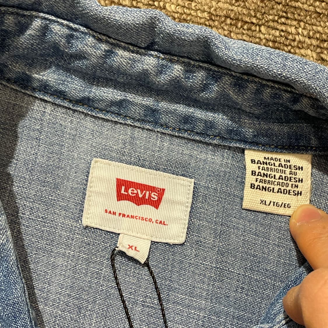 (XL) Levi's 리바이스 코튼 데님 셔츠 상품이미지6