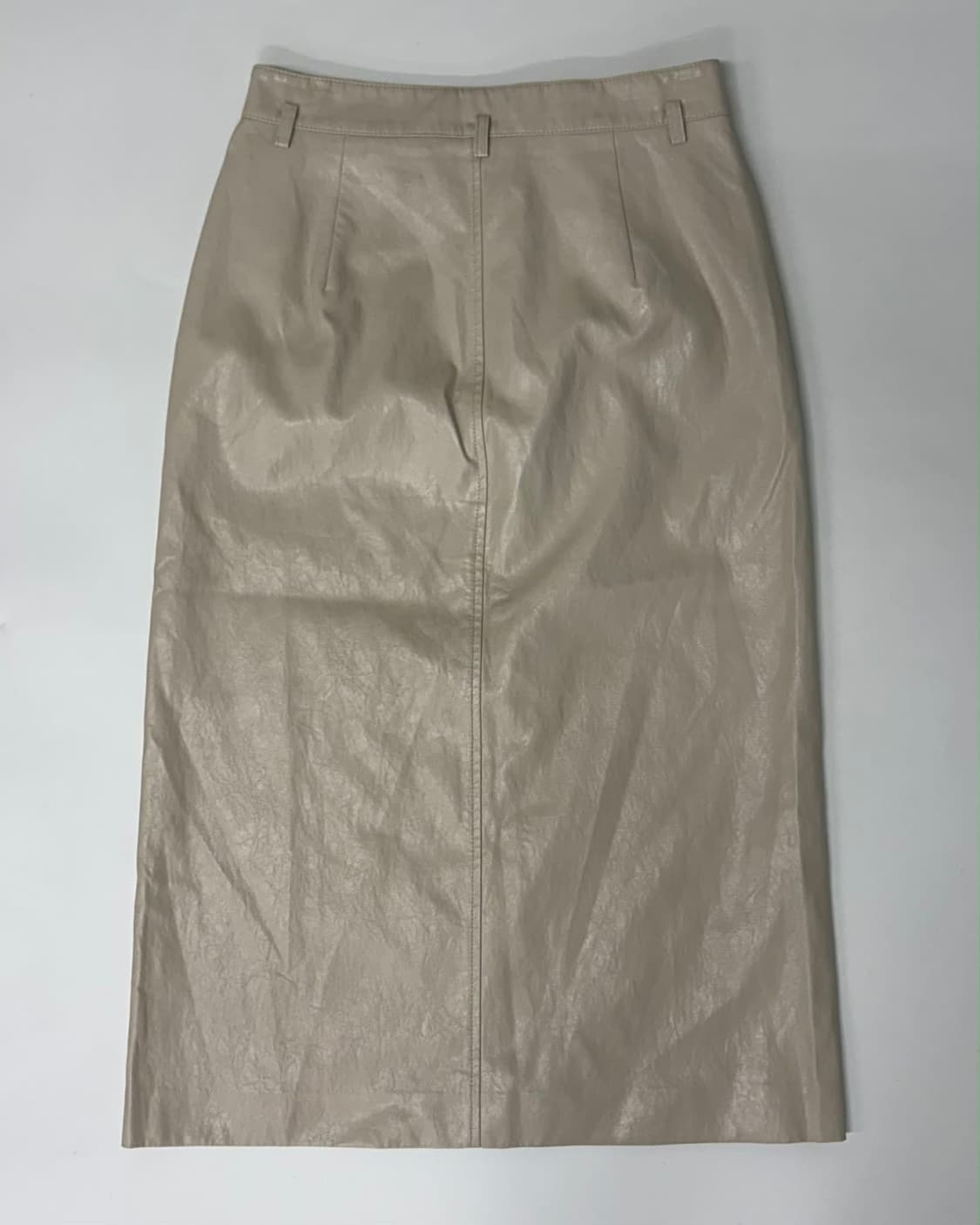 [S] 클럽모나코 한섬 23년 신형 레더 롱 스커트 상품이미지3