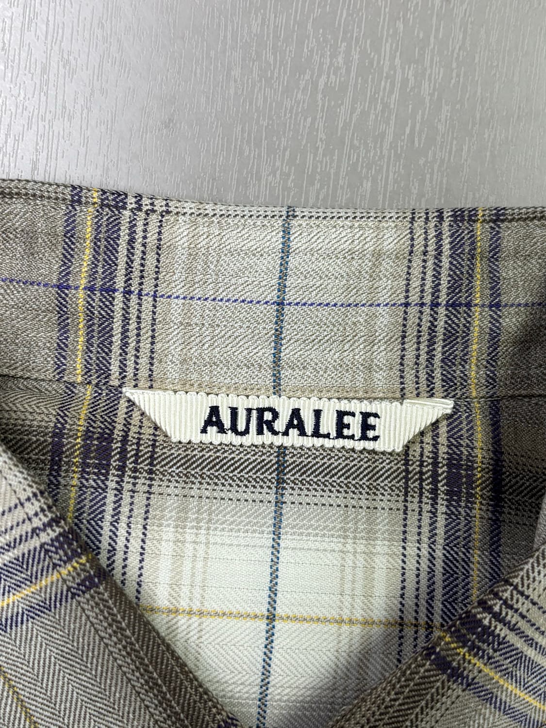 오라리 23aw 브라운 체크셔츠3사이즈 (택 있는 새제품) 상품이미지3