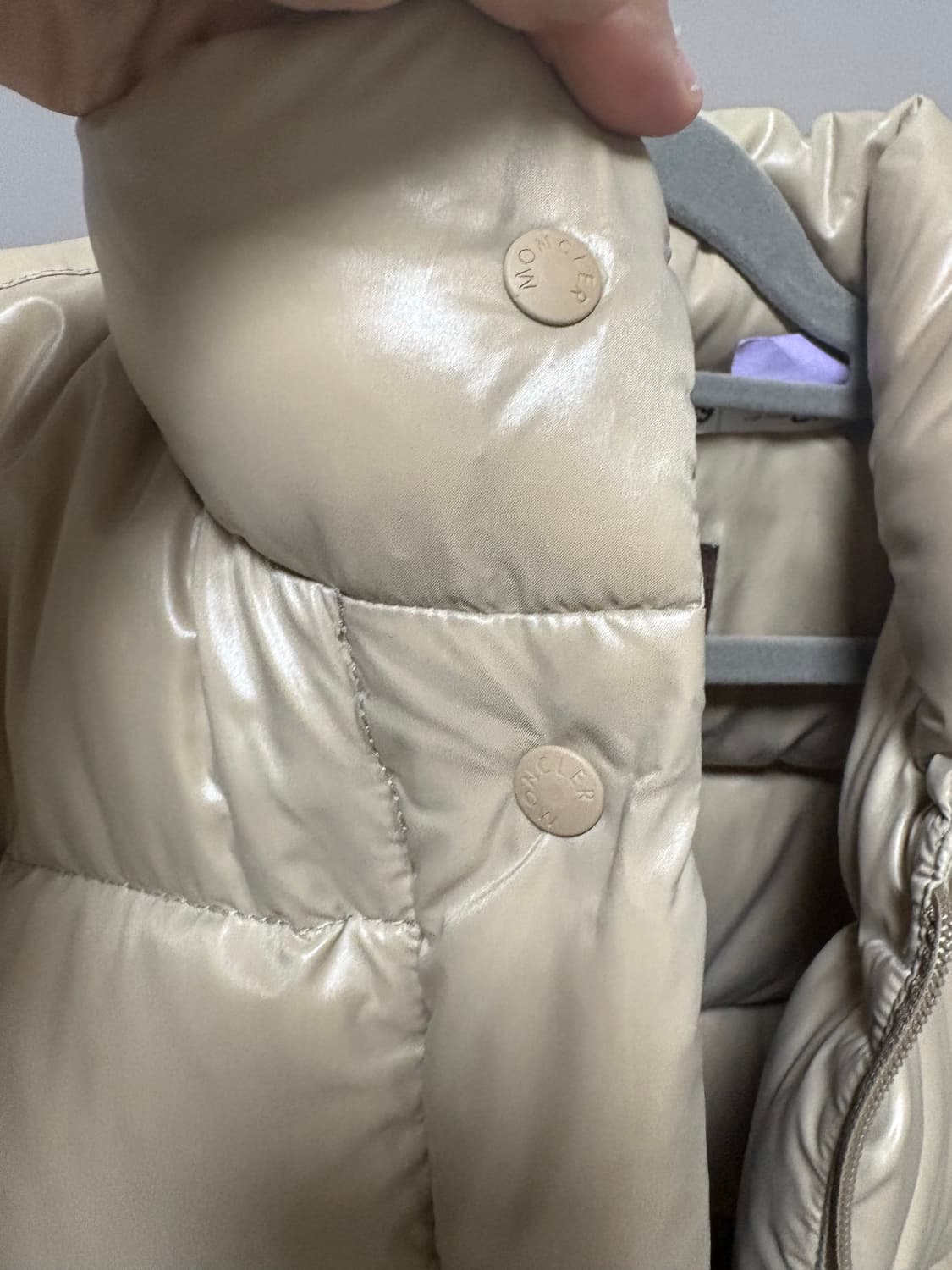 몽클레어 패딩 0사이즈 베이지 정품 상품이미지8