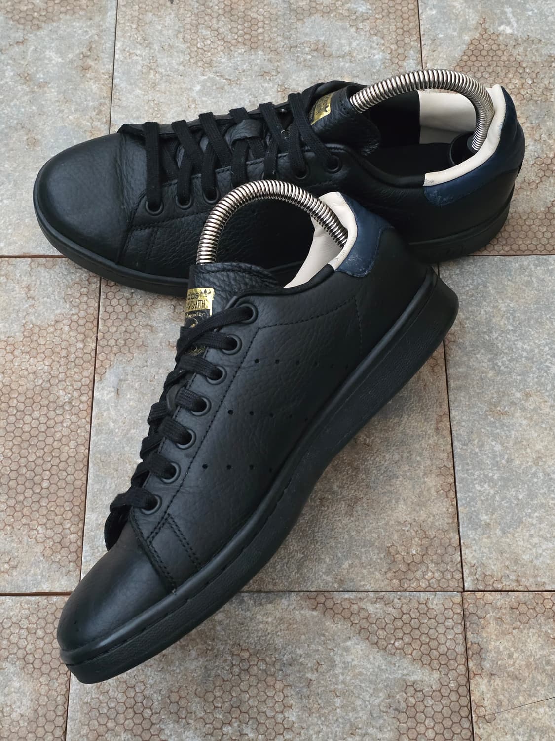 (255)아디다스 스탠스미스 블랙 네이비  상품이미지6