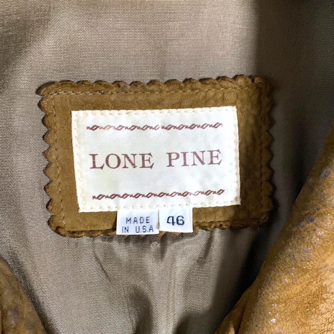 [XL] 80s LONE PINE USA Leather jacket 상품이미지3