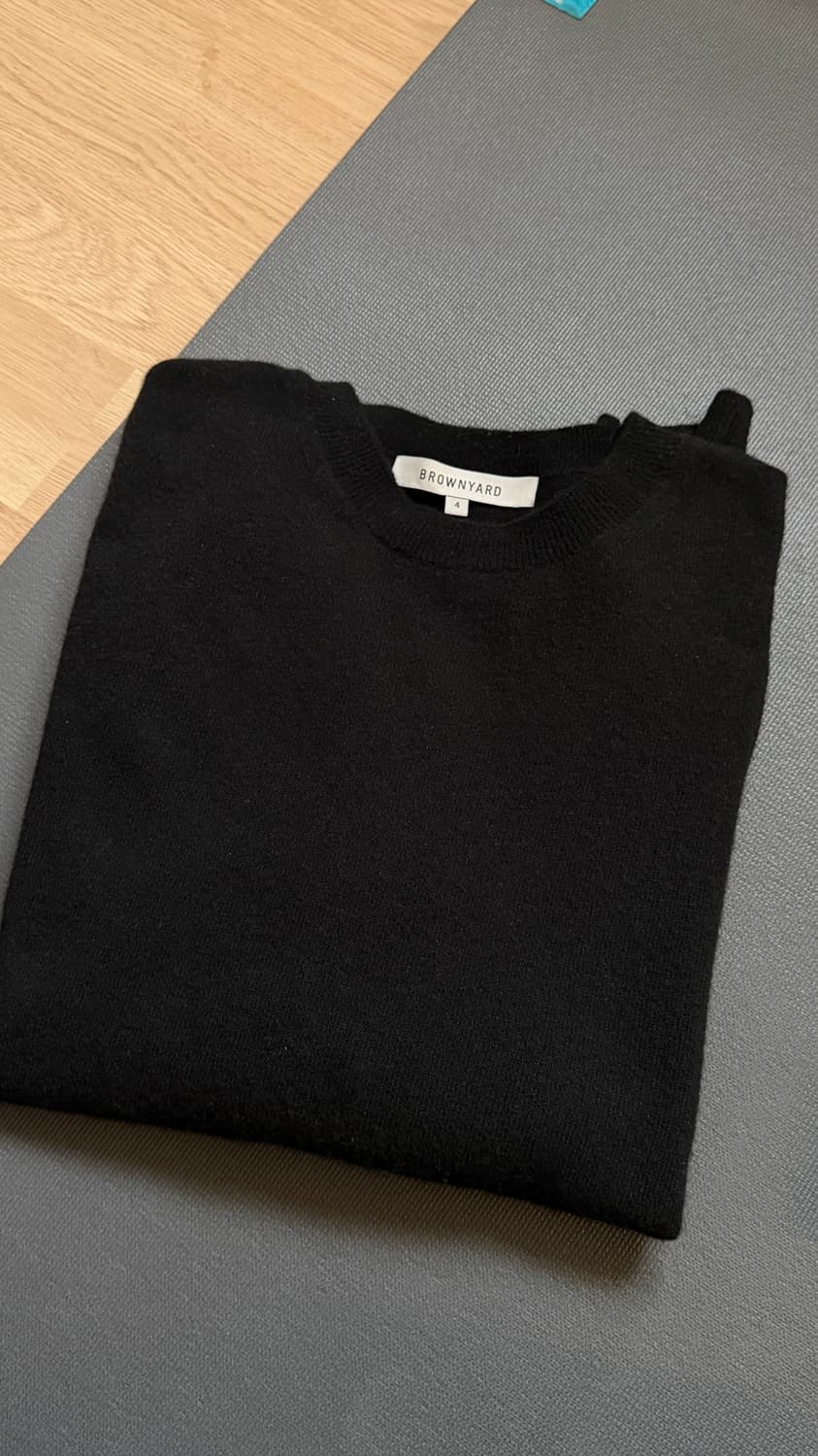 브라운야드 크루넥 니트 판매합니다 (블랙 / 4size) 상품이미지4