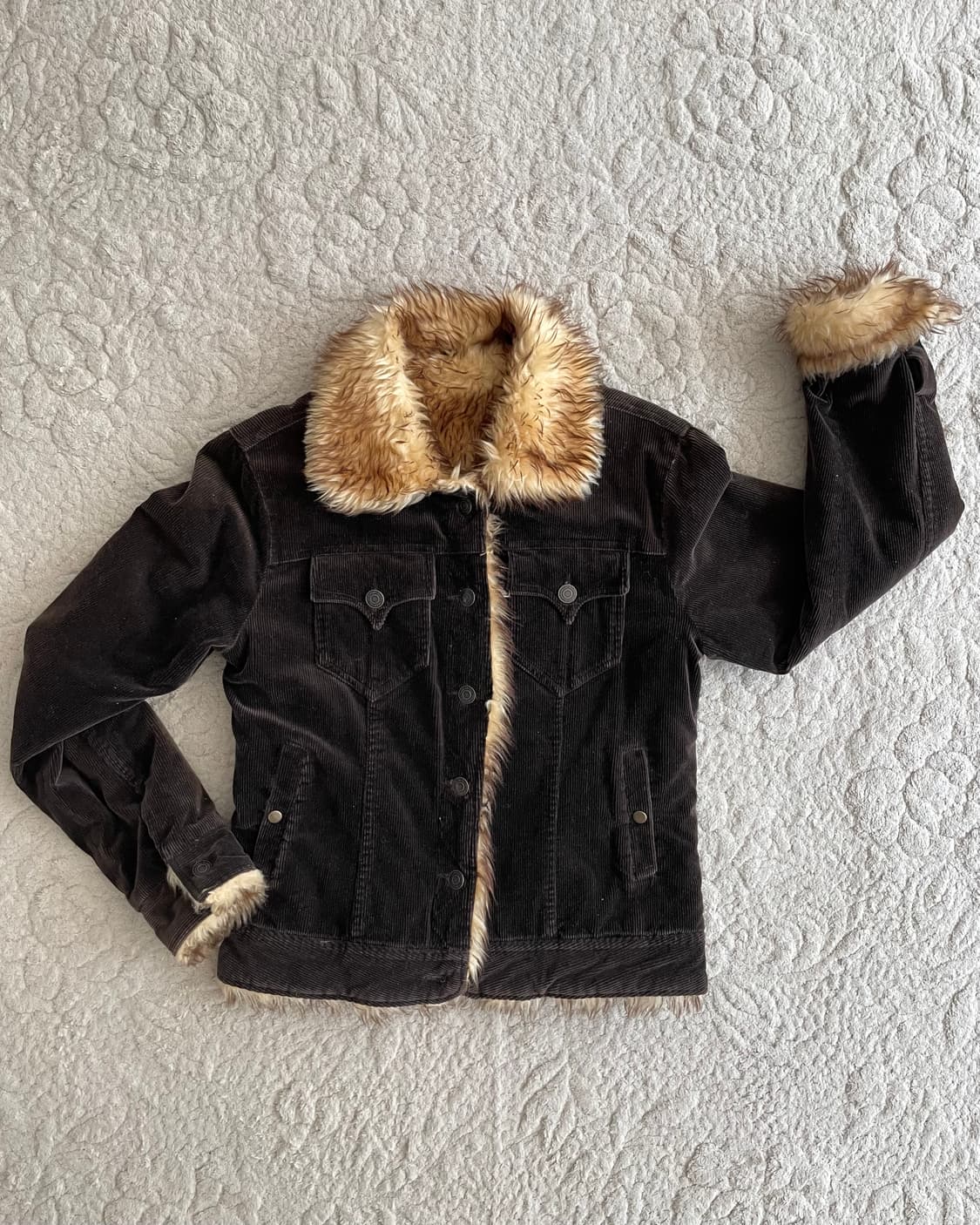 코듀로이 퍼자켓 상품이미지1