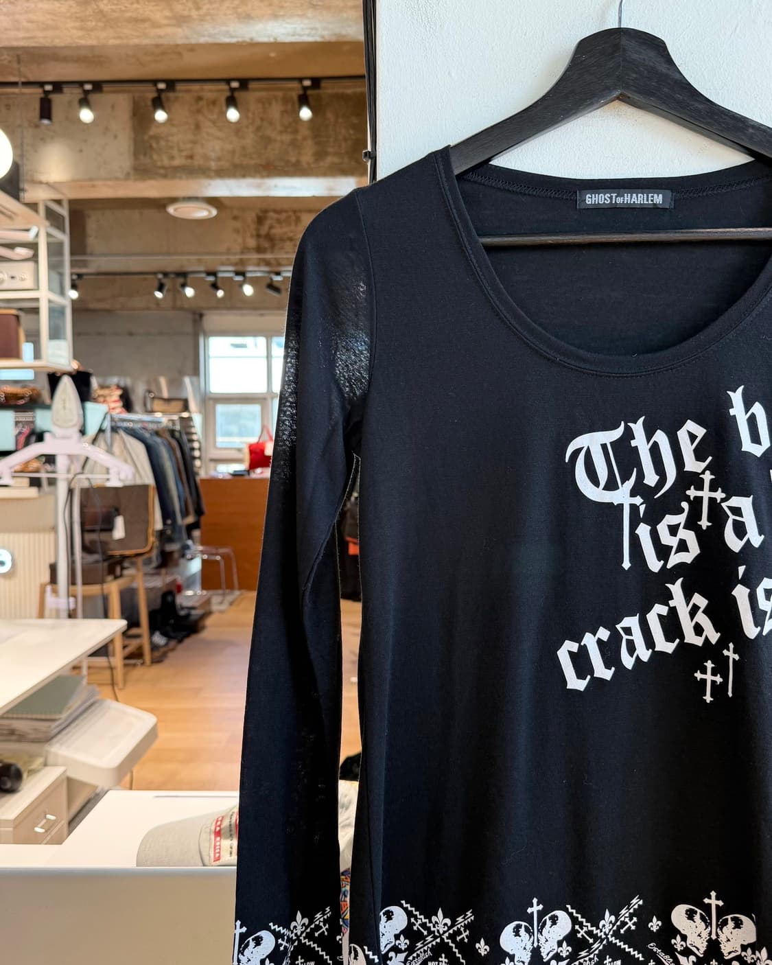 고스트 오브 할렘 블랙 레이어드 롱슬리브  상품이미지4