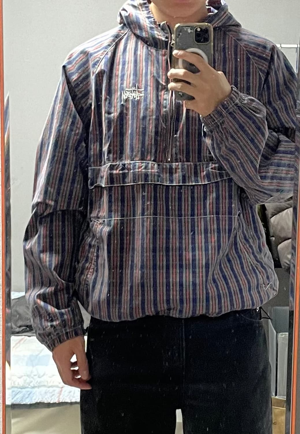 스투시 브러쉬드 코튼 아노락 플레이드 체크 상품이미지4