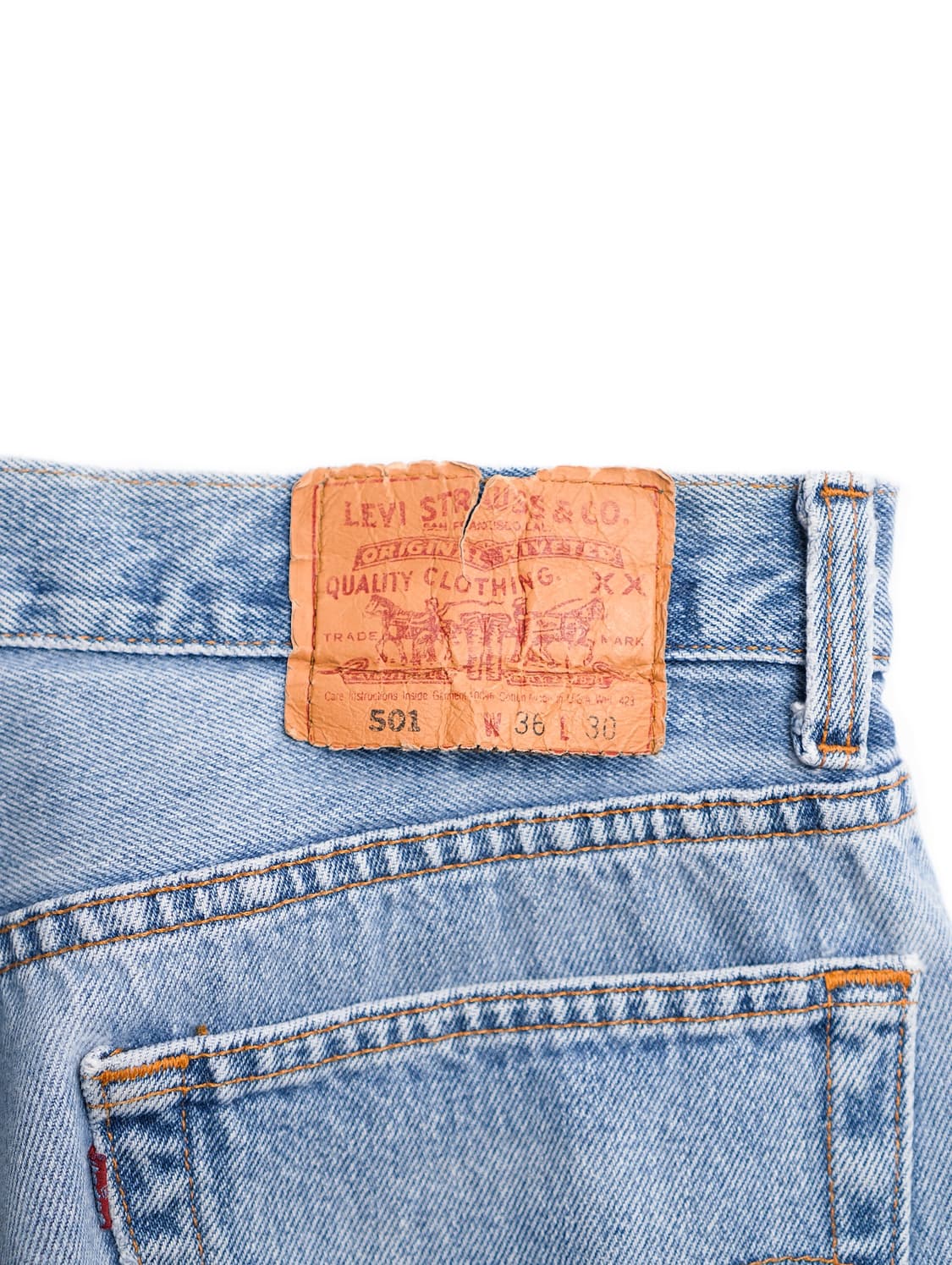 90’s Levi’s 501 Washed Denim Pants 상품이미지5