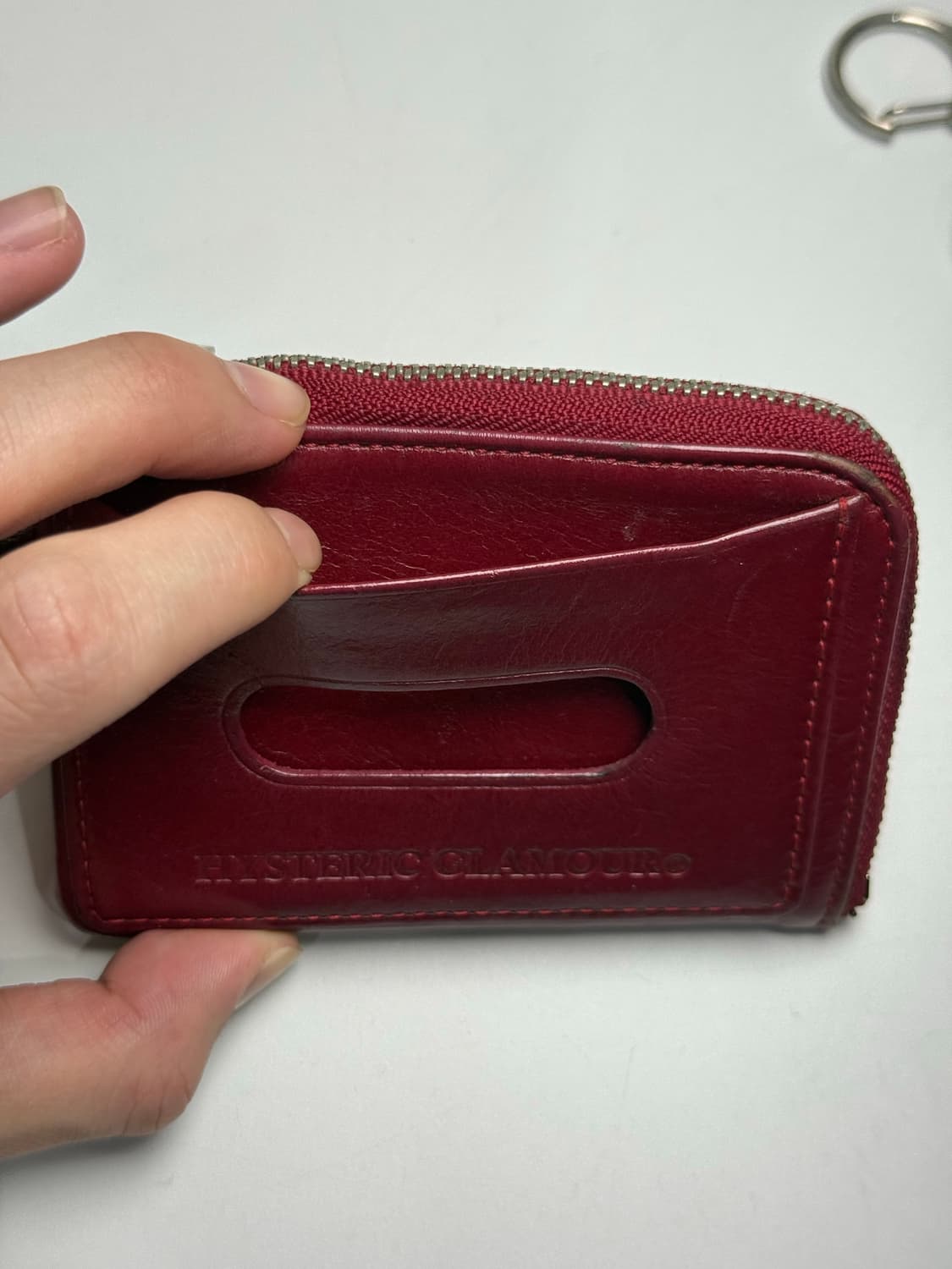 히스테릭 글래머 아카이브 스터드 진짜 소가죽 카드 지갑 상품이미지10