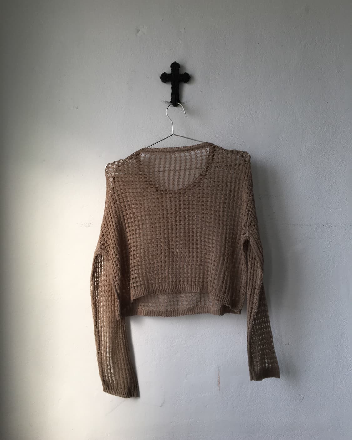 Brown punching knit 상품이미지3