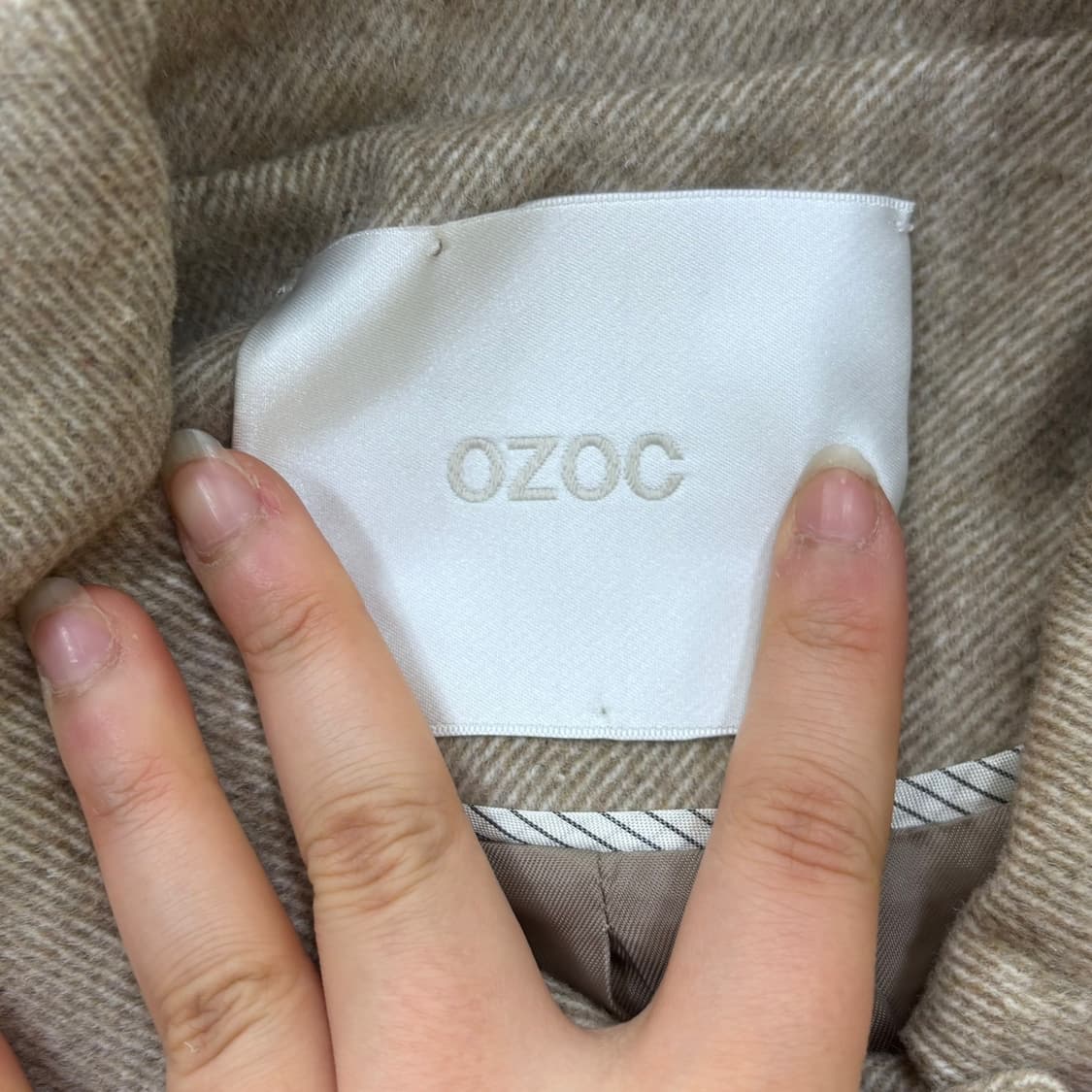 66 오조크 울 캐시미어 롱 코트 0403E 상품이미지3