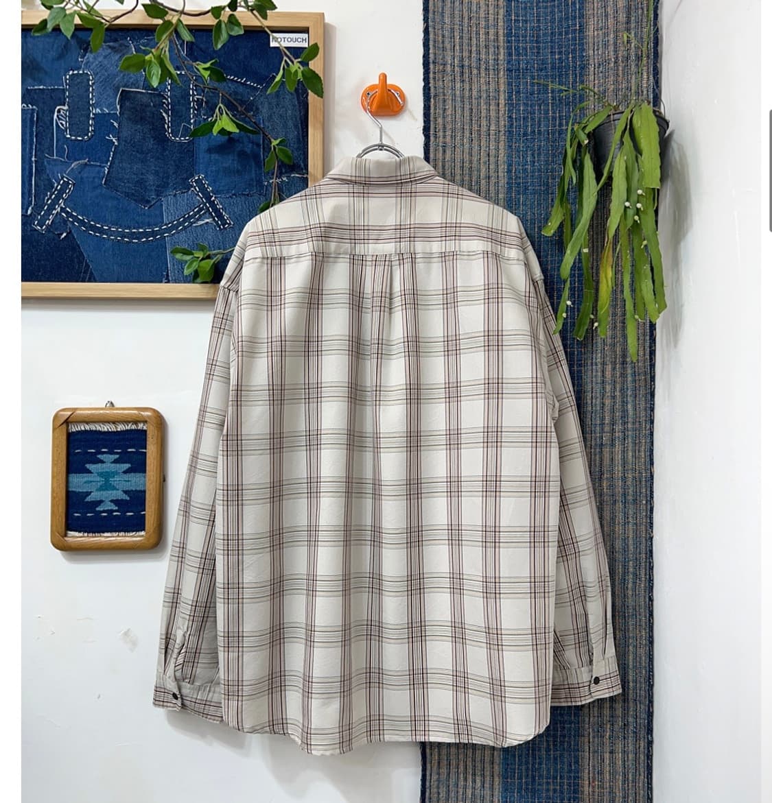 빔즈 하트 체크 셔츠 L 상품이미지2