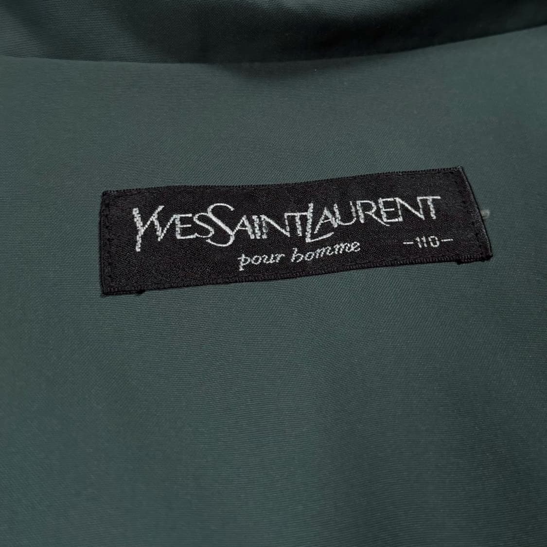 입생로랑 베이지 폴리쉘 블루종 자켓 상품이미지4