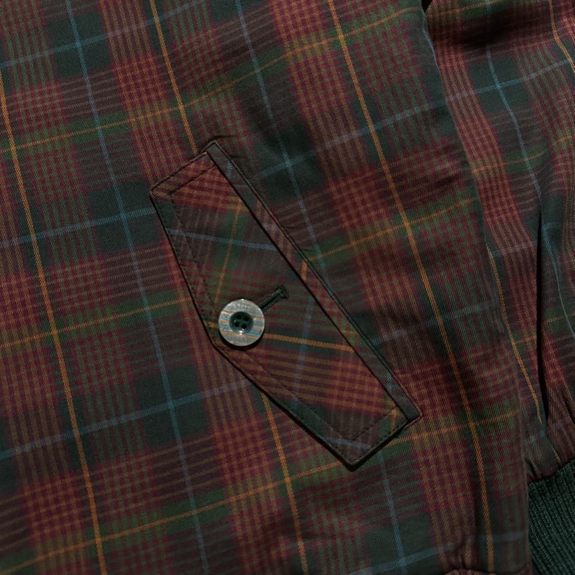 입생로랑 자수로고 체크 리버시블 블루종 자켓 상품이미지8