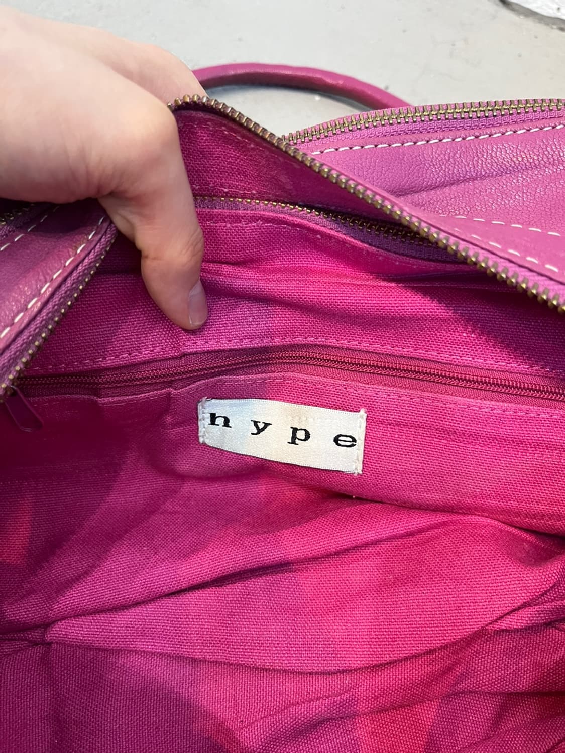 HYPE JPN 리얼레더 토트 숄더백 상품이미지7