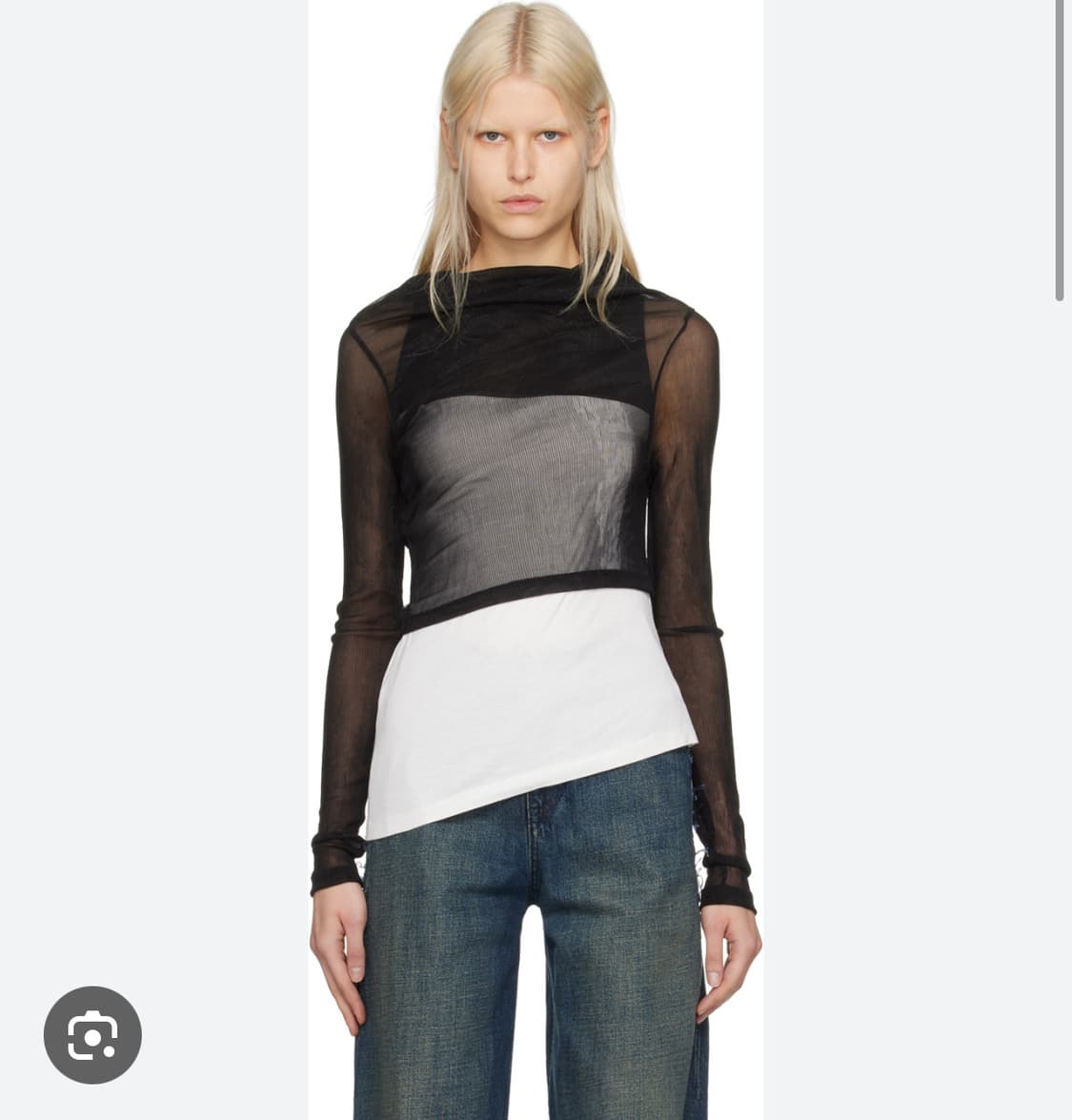 MM6 Margiela 마르지엘라 투 레이어 탑 새상품 xs  상품이미지1