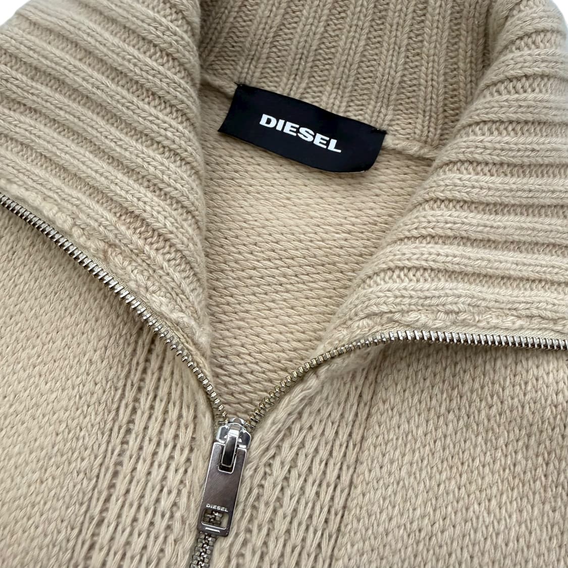 디젤 오버사이즈 그런지 데미지 롱 니트집업 상품이미지6