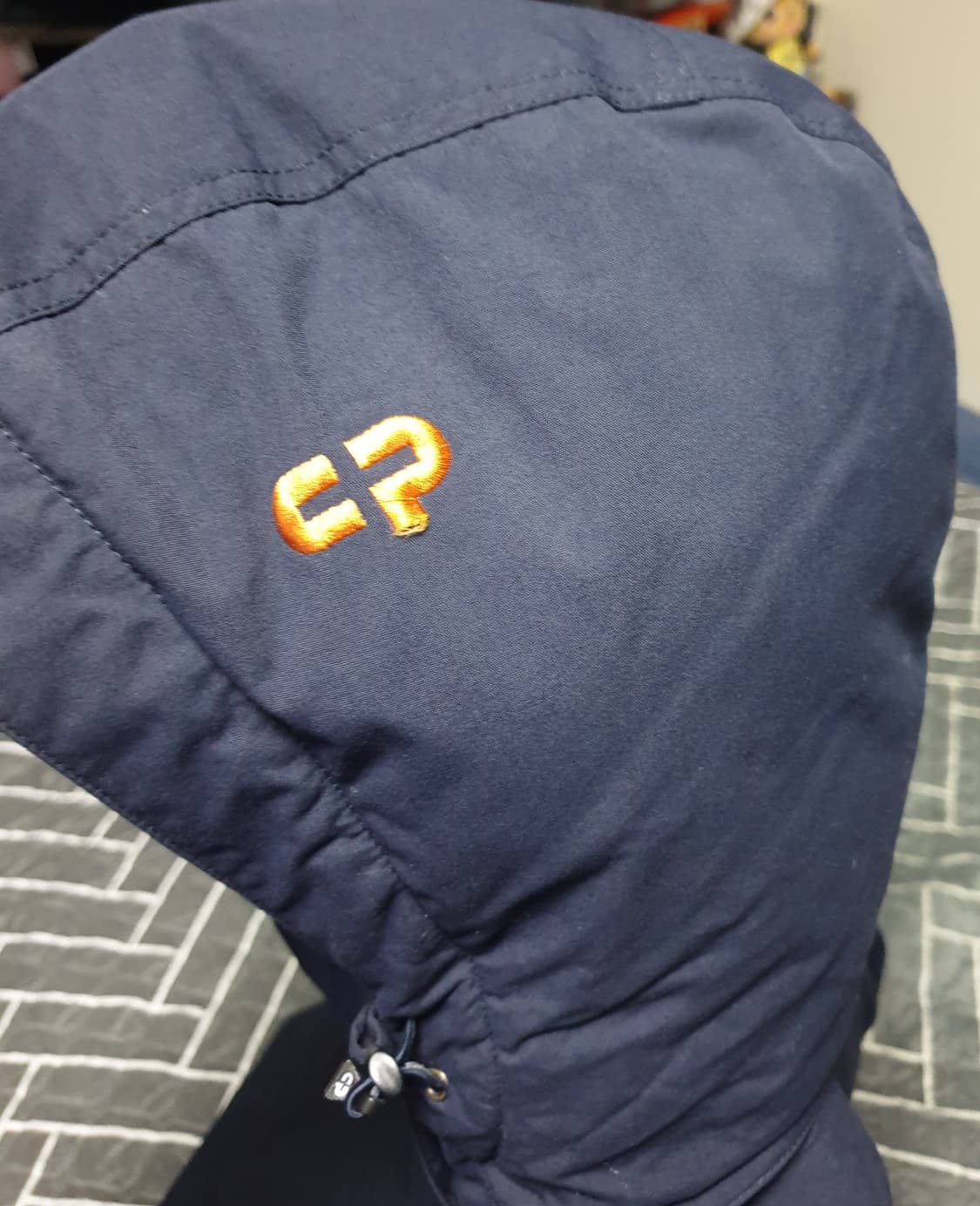 센터폴 오리털 후디 패딩 자켓 네이비 (100) 상품이미지4