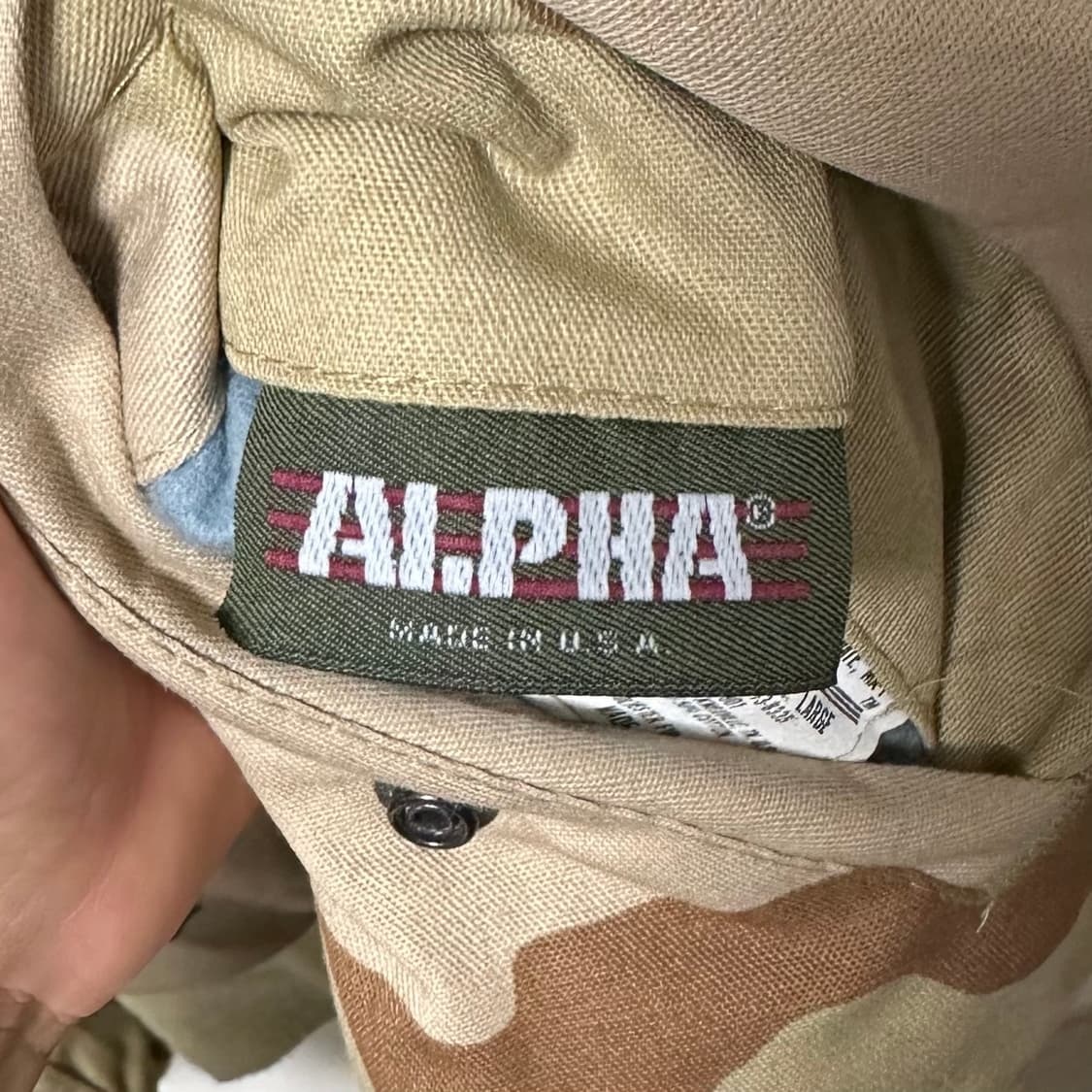 [L] 90s 알파인더스트리 데저트 카모 ma-1 상품이미지5